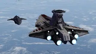 Servator Star Destroyer vs MC75B Orca - Star Wars: Empire at War NPC Battle