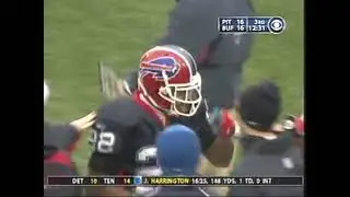Nate Clements INT TD - Steelers vs. Bills 1/2/05 (Playoff Spot Loss to Backups)