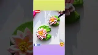 Lotus clay craft! #shortsvideo #clayart #lotus #tutorial #easy #trending #viralvideo