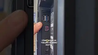 C&oacute;mo hacer un tablero de men&uacute; digital (bricolaje con un televisor) #f&aacute;cil #bricolaje #digital #men&uacute;