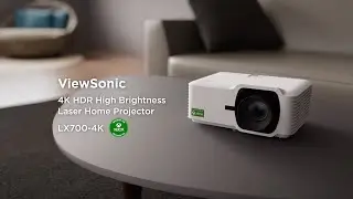 ViewSonic LX700-4K | Лазерный проектор высокой яркости 4K HDR для дома | Разработано для Xbox