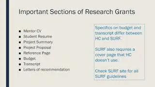 Research Grants Workshop
