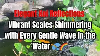 Elegant Koi Reflections &ndash; Vibrant Scales Shimmering with Every Gentle Wave in the Water 💦🌈