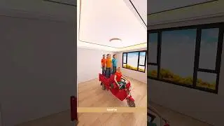 I Made A Luxurious & Unique Bedroom For Four Girls In Mumbai || 3D Animation || #shorts