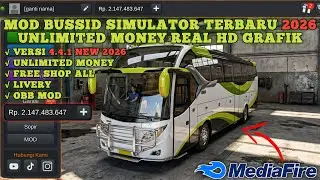MOD BUSSID SIMULATOR TERBARU 2026 UNLIMITED MONEY MEDIAFIRE NO PASSWORD 100% WORK APK+OBB GRAFIK HD