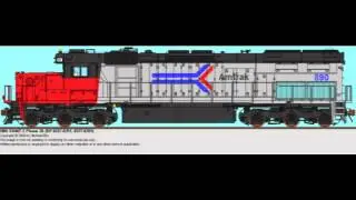 Fictional SD40T-2 locomotives