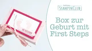 Box zur Geburt mit dem Stampin' Up!&reg; Stempelset First Steps - Envelope Punch Board