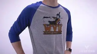 Vintage Brand Men's Tri-Blend Baseball Raglan