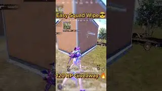 Easy Squad Wipe 😎 120 RP Giveaway 🔥#bgmi #gaming #rpgiveaway #ytshorts