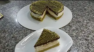Pistachio Kunafa Chocolate Cheesecake| No Bake Cheesecake| Pistachio Cheesecake Recipe