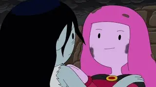 Adventure Time - Princess Bubblegum Kisses Marceline the Vampire Queen!!!
