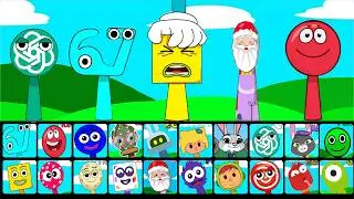 🔥 NEW Sprunki OCs Characters - Sally Square (Save The Shapes) , Goo Goo Gaa Gaa , 67 , Red Ball