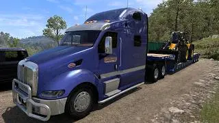 Peterbilt 387 CAT C16 Straight Pipe Jake brake POV Truck Driving American Truck Simulator 1.53 ＃99