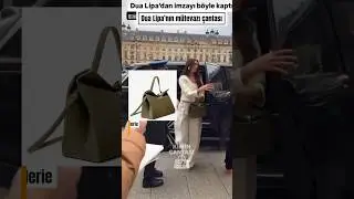 Dua Lipa&rsquo;s bag in Paris