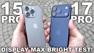 iPhone 17 Pro vs 15 Pro Display Bright Test! Comparison!