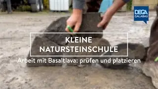 Kleine Natursteinschule: Arbeiten mit Basaltlava 9: prüfen und platzieren