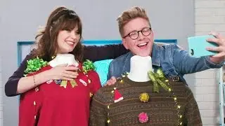 'The Tyler Oakley Show': Ugly Christmas Sweaters with Zooey Deschanel
