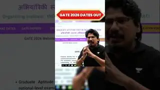 🚨 GATE-2026 Official Website launched 🚀 | Exam dates are out | #NEGI10 #NEGIsir