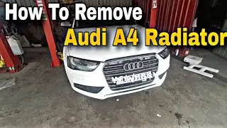 Audi A4 Radiator Removal DIY || Audi A4 Radiator || Auto X Vlog 