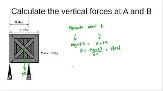 A Level Physics - Moments - Problems with 2 unknown forces