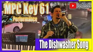 Akai MPC Key 61 Live Loop Demo of Dishwasher (R&B Beat w/ Stage Piano, Fabric XL, OPx-4)