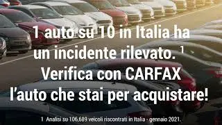 CARFAX approda in Italia!