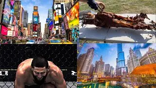 Exploring NYC, Chicago And Watching UFC Championship Fight Roasting Whole Lamb Upstate New York 