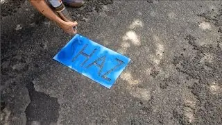 Using street advertising stencils - A step by step mini guide