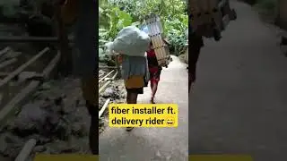 fiber installer ft. delivery rider #pisonet #pisowifi #fiberopticcable #yamuastv #starlink