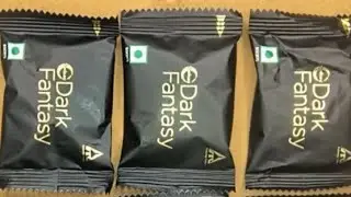 Dark fantasy Black unboxing | choco cookie #food #dessert 