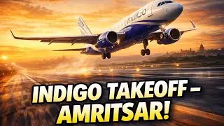 Indigo flight take off in Amritsar airport | full video