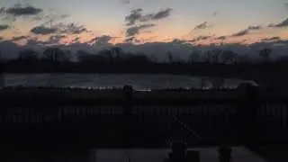 Time lapse of wind blowing on the water