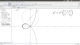 El Estrofoide en Geogebra