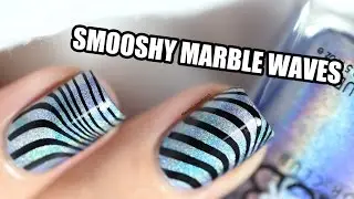 How To: Smooshy Marble Waves Nail Art || Marine Loves Polish