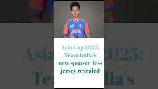 Asia Cup 2025: Team India's new sponsor-less jersey revealed