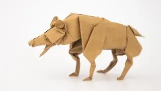 Origami Hyena by Lionel Albertino
