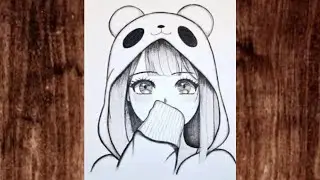 How to draw cute girl face - Easy drawing tutorial/ Cara menggambar anime imut untuk pemula