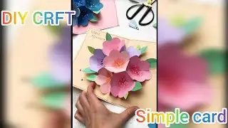 DIY CRAFT |SIMPLE PAPER CARD MAKING!😍#diy craft 
