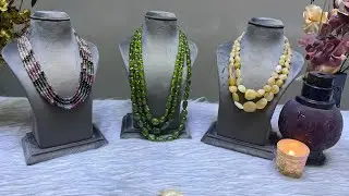 Beautiful Peridot and Original Yellow Sapphire Gemstone Necklace by Mr.Sushil @MangatraiJewellers