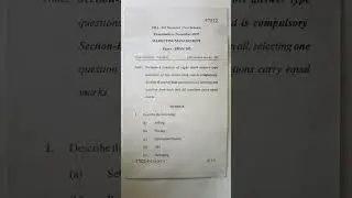 BBA previous year question paper (2023) | Marketing Management.#bba #previousyearpaper