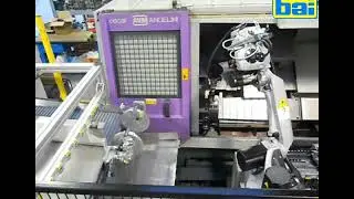 ROBOT ASSERVIMENTO TORNIO PER FILETTATURA TUBI IN PLASTICA