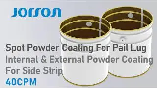 internal & external coating, spot powder coating for pail lug (40cpm)