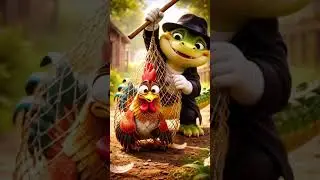 He Caught the Chicken&hellip; Then Did THIS 🐊🐔😂 #memes #funny #cartoon #3danimation #cute #shorts