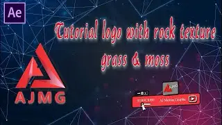 Tutorial after effect || logo with rock texture, grass and moss #aftereffects #ajmg #motiongraphics