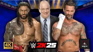 Roman Reigns vs CM Punk w/ Paul Heyman &ndash; Extreme Rules Match | WWE 2K25 PS5 4K Gameplay