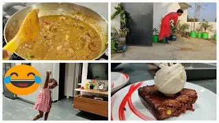 Full day vlog/Making brownies and varuthu aracha naatukozhi gravy for dinner/Met few special people