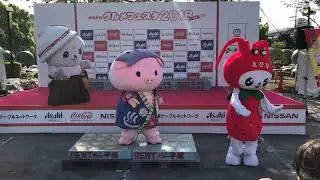 Japanese Mascots disco-dancing