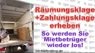 R&auml;umungsklage und Zahlungsklage erheben wegen Mietr&uuml;ckstand -Praxis-Anleitung - Vermietershop.de