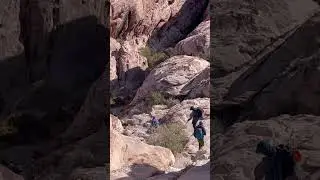 Red Rock hikers #red rock climbing #lasvegas