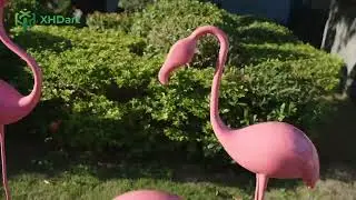 Artistic Stainless Steel Flamingo Ornament &ndash; Reflective Garden Statue for Contemporary Spaces#art